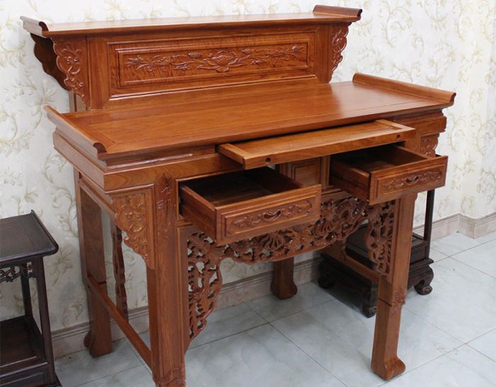 Bàn thờ gia tiên căm xe 2 tầng GT04